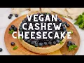 The Easiest Vegan Cheesecake with Homemade Topping