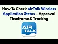 How To Check AirTalk Wireless Application Status - Approval Timeframe Tracking