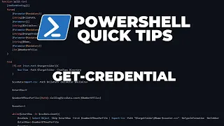 PowerShell Quick Tips Get-Credential