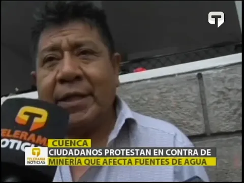 Ciudadanos protestan en contra de minería que afecta fuentes de agua