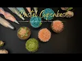 Pastel Colored Succulent Cupcakes