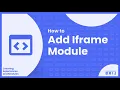 How to add iframe module