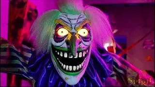 NEW FOR 2022 Spirit Halloween Nozzles the Clown with Fog Life Size Animatronic Prop