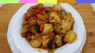 Yemek Tarifleri Tavuk Etli Güveçte Türlü