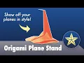 Download Lagu How to Fold an Awesome Origami Airplane Stand!