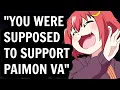 English VAs are Crashing Out over Paimon VA being fired