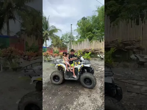 Kuya Mamat practicing with the ATV with his siblings Mizy & Magnus