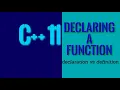 How To Declare Functions In C Declaration vs Definition Programming Tutorial For Beginners