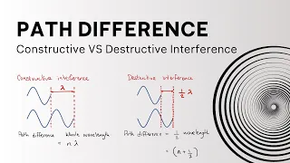 Path Difference Constructive Destructive Interference - A Level Physics