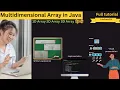 multidimensional array 2D array in java