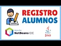 STUDENT REGISTRATION exercise with JTable JTextField JComboBox JButton JSpinner in Java NetBeans