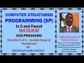 Computer Structured Programming In C and Pascal Part 19 of 37 Scope and Parameter Passing