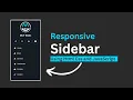 Responsive Sidebar Using Html Css and Javascript How To Make Navbar Using Html Css