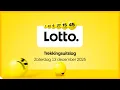 Lotto trekkingsuitslag 13 december 2025