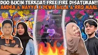 Download DUO BUCIN TERKUAT FREE FIRE DISATUKAN!! ANDRA \u0026 NAYYA X DEWA BILLA \u0026 RRQ MAAL MP3