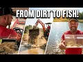 New Acre Pond Build Update Adding Minnows Creek Stone