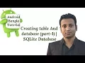 Android Bangla Tutorial 7 10 Creating table And database part-1 SQLite Database
