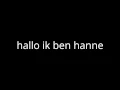 Download Lagu hallo ik ben Hanne