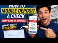 How to mobile deposit a check with Bank of America
