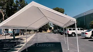 How to setup your carport by Domain Shelters