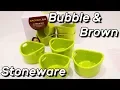 The Rachael Ray Stoneware 4-Piece Bubble Brown Ramekin Set