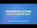 Congratulations UCLA Class of 2027