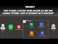 How to make a Chatbot Using Amazon Lex And Aws Lambda Python Telugu Project