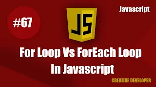 For Loop And ForEach Loop Difference Javascript Javascript Tutorial Javascript Course