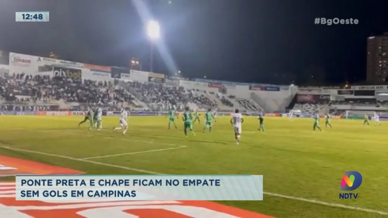 Ponte Preta e Chapecoense ficam no empate sem gols em Campinas