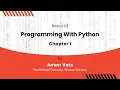 Chapter 1 Basics of Programming with Python Masai School
