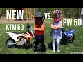 Download Lagu The kids get a new KTM 50 Mini dirt bike vs. Yamaha PW 50