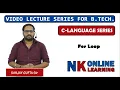 for Loop in Looping Lecture - 16 Iteration C Programming by Sanjay Gupta NK Publishers
