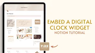 How to Embed a Digital Clock Widget on Notion