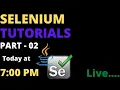 Automation Testing Live Selenium Tutorials Part - 02 Live Selenium concepts