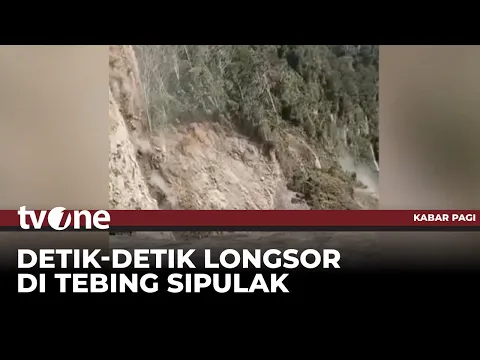 Detik-detik Longsor di Tebing Sipulak Mengancam Bendungan PLTA