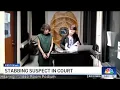 Stabbing suspect appears unresponsive during Miami-Dade bond court hearing