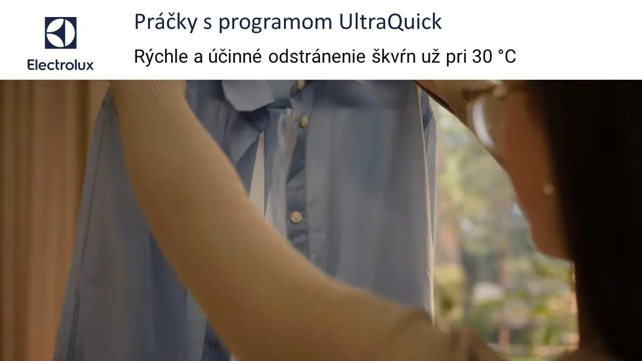 Electrolux Slovakia — Electrolux UltraQuick Program - Stain Removal (YouTube video ad)