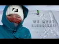 We went SLEDDING and broke our sleds
