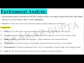 Environmental analysis in strategic management Environmental analysis process PESTEL Analysis