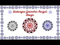 Abstract Geometric Rangoli Art Design Dodecagon Multicolour Geometric Pattern JavaScript Rotate