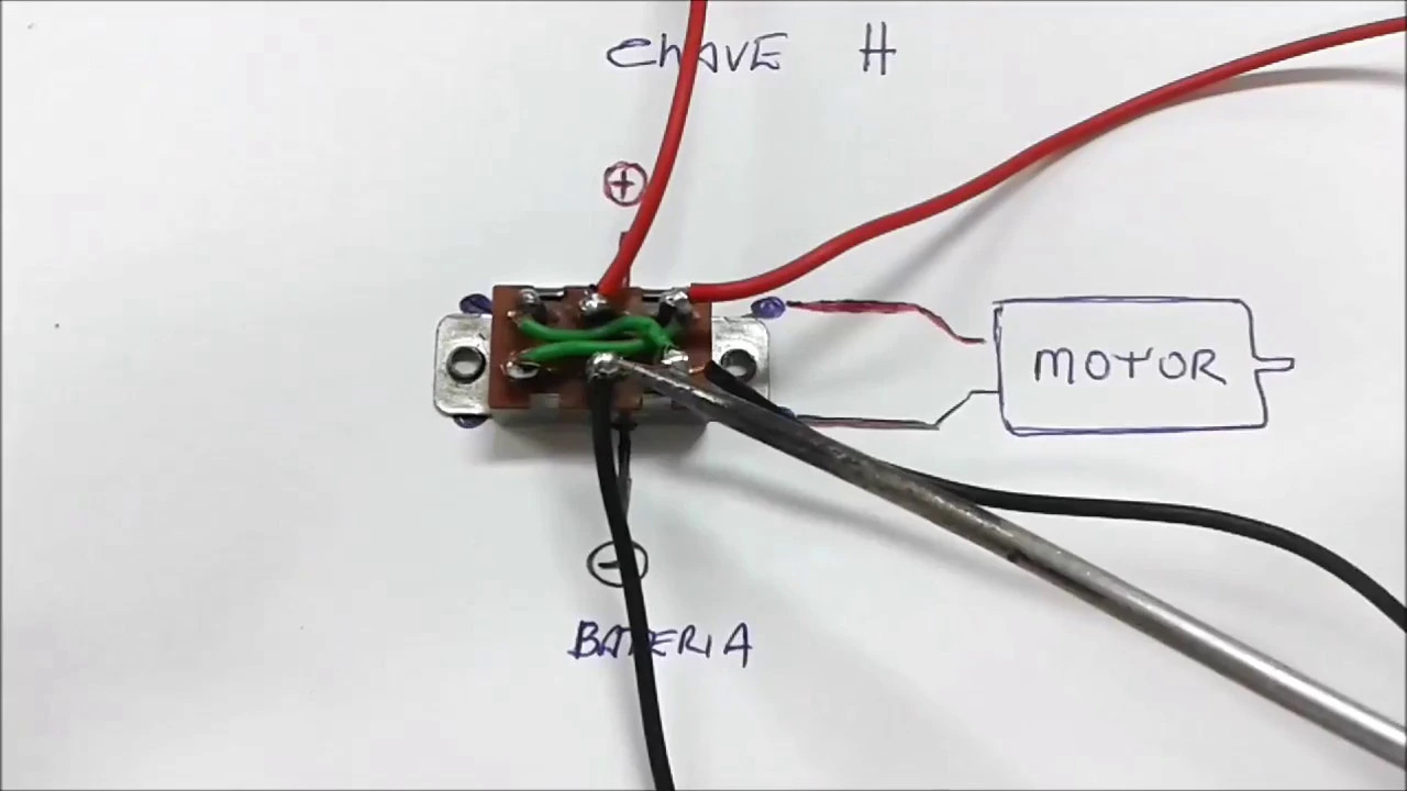 Como Fazer o Motor DC Girar nos dois Sentidos - Inversor de Polaridade