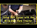 Drive Belt Issues with the MTD Gold
