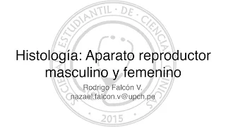Histología aparato reproductor masculino y femenino