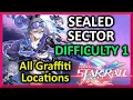 Sealed Sector Difficulty 1 - All Graffiti Locations