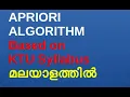 Apriori algorithm discussion and problem solving method