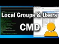 How To Manage Local Groups Users For Windows From CMD Command Prompt