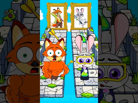 Perfect Puzzle Run Challenge - Scientist Judy Hopps or Monster Nick Wilde Zootopia! 699%