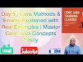 Day 5 Java Methods Enums Explained with Real Examples Master Core Java Concepts Easily