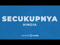 Secukupnya - Hindia (KARAOKE VERSION)