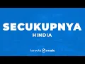 Download Lagu Secukupnya - Hindia (KARAOKE VERSION)